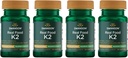 Swanson Maximum Strength Vitamin K2 (Menaquinone-7)-Vitamin-Ergänzung Unterstützung Herz-Kreislauf und Knochen-Gesundheit-Made von japanischen Natto zu helfen Regulieren Calcium (30 Softgels, 200mcg Jeder) (4 Pack)