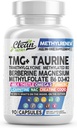 Clean Nutra TMG ergänzt 1000mg | Methyliertes Multivitamin für Damen | Taurine B6 Vitamine B12 D3 K2 Trimethylglycin Magnesium Methylfolat Milchdistel NAC COQ10 B Supplement Complex Kapseln