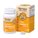 Renzos unbesiegbares Vitamin C für Kinder mit Elderberry und Zink, lösliche Kinder Vitamine für Immununterstützung, 60 Orange-Flavored Melty Tabs