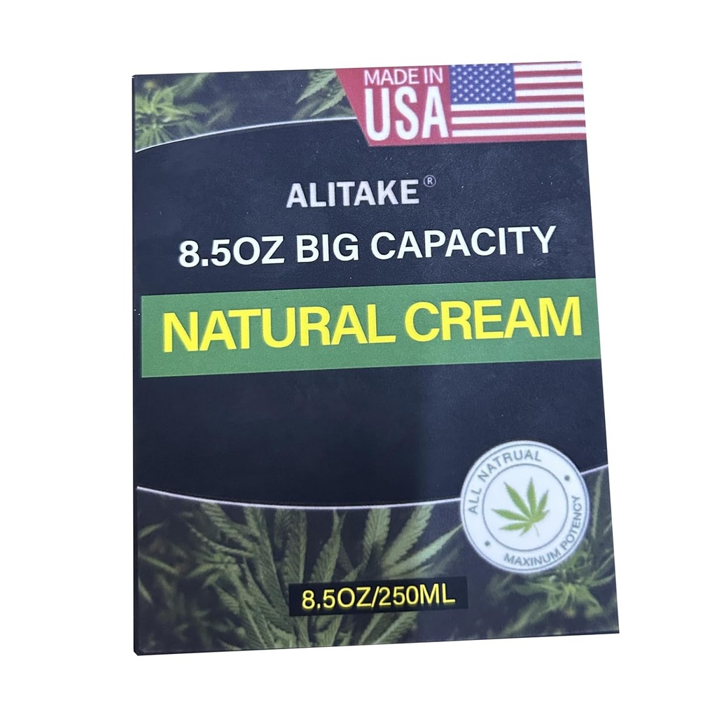 8,5 Unze Natürliche Creme, große Kapazität - All-Natural Formel - Absorbiert schnell