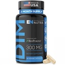 EFFICACE NUTRA Supplément Dim 300mg avec BioPerine - Bloqueur d'estrogène de force supplémentaire pour les hommes et les femmes - Hormone et soutien au métabolisme - 2 mois d'approvisionnement