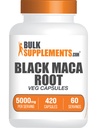 BulkSupplements.com Nero Maca Root Capsule - Nero Maca Supplemento, Nero Maca Root 5000mg, Nero Maca Capsule - Gluten Free, 7 Capsule per Serving 420 capsule di Veg (Pack of 1)