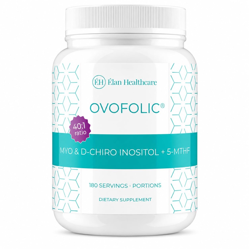 Inositol-Ergänzung - Myo-Inositol und D-Chiro Inositol Plus aktive Folat- Ideal 40:1 Ratio - Hormonbilanz (180 Servierungen, 387g Jar)