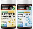 BIO KRAUTER Quercetin mit Bromelain 60 Gummis & L-Methylfolat 60 Gummis