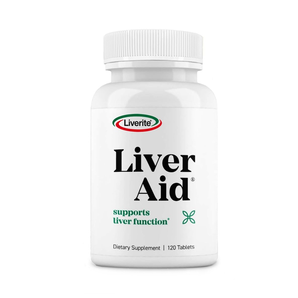 Liverite Liver Aid 120 compresse, Supporta la funzione di fegato sano, aiuto al fegato e la cura, aiuta a mantenere i livelli di energia.