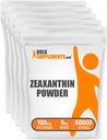 BulkSupplements.com Zeaxanthin Powder - Zeaxanthin Supplementi, da Marigold Flower Extract - Gluten Free, 100mg (Zeaxanthin 5mg) per Serving, 5kg (11 lbs) (Pack of 5)