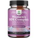 Natures Craft Potent DIM Ergänzung für Frauen - Hormon Balance für Frauen mit DIM und Schwarz Pfeffer Menopause Unterstützung und PMS Relief - Menopause Ergänzungen Extra Stärke 300mg pro Servieren