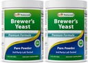 Best Naturals 2 Pack 100% reines Brauerhefe-Pulver - 16 oz - Unterstützung für erhöhte Brustmilchversorgung während des Stillens, Lactation, Verdauungsgesundheit