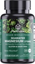 PlantFusion Vegan Magnesium Complex 375mg from Sea Water, Biodisponibile Magnesio Marino con Fermented Organic Whole Food Blend, Non-GMO, Muscle & Relax Support, 120 Cap