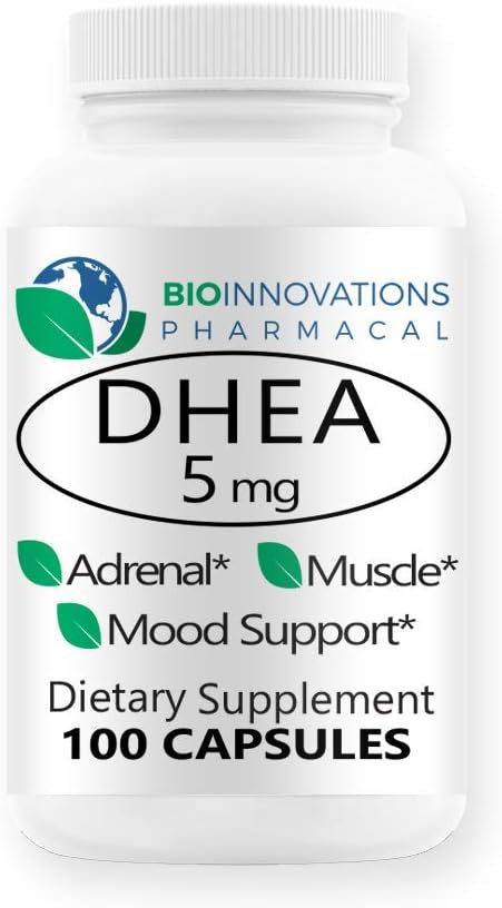 Micronized DHEA 5mg - unterstützt ausgewogene Hormonspiegel für Immunität, Gehirn, Knochen, Stoffwechsel, Lean Body Maß, fördert gesundes Altern