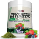EHP Labs OxyGreens Super Greens Powder – Integratore giornaliero di Greens & Superfood con Spirulina, Clorella, Prebiotici, Enzimi Digestivi, Antiossidanti – 30 Serve (Borelle Forest)