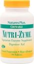 NaturesPlus Nutri Zyme - 90 Chewable Tablets, Peppermint Flavor - Vegetarian Enzyme Supplement with Bromelain & Papain, Natural Digestive Aid - Gluten-Free - 45 Servings