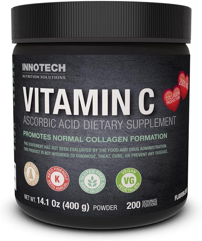Nutrizione INNOTECH: Vitamina C pura come acido ascorbico - 400 g