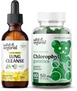 Wild & Organic Lung Cleanse Tincture 2 fl oz & Chlorophyll Gummis 60 Chews