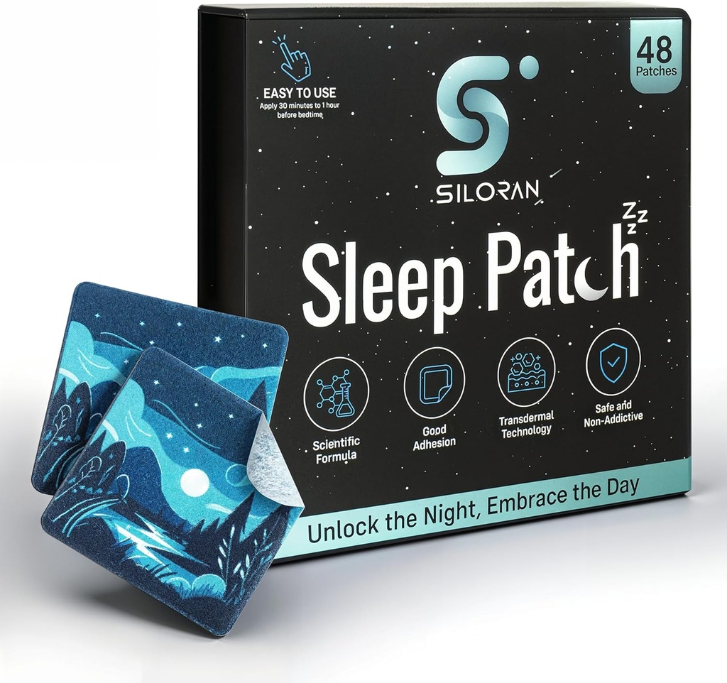 Premium Sleep Patches (48 giorni di alimentazione), Sleeping Patch per gli adulti: Extra Forza Aiutare Melatonin Extended Release, Beni naturali per sostenere le donne, Kid Have Night Sweet Dream