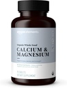 Elementi - Organic Whole Food Calcium & Magnesium, Vegan, Gluten Free, 90 compresse