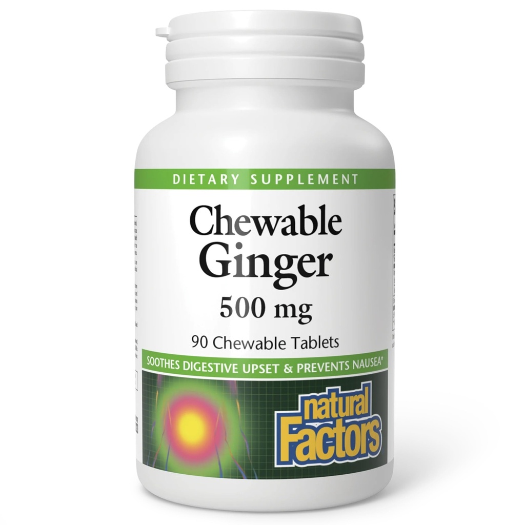 Natürliche Faktoren Kaubarer Ginger 500Mg, 90 CT