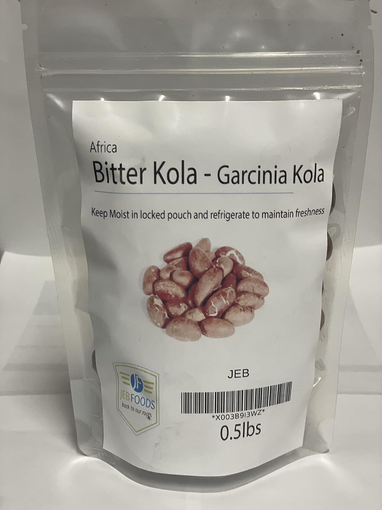 ALIMENTS DE JEB African Bitter Kola Nuts, Bitter Kola Retro Garcinia, Petit Cola Nut, Obi Abata Cola Nut (8oz)