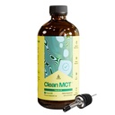 Levelup Clean MCT Öl - 100% Caprylic C8 für Energie, Fokus, Gewichtsmanagement, Gut Health, Gehirn Superfuel - Keto Ergänzung für Ketogenic Kaffee und Ketone - Non-GMO (16 oz Glasflasche)