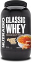 NutraBio Classic Whey Protein Powder- 25G of Protein Per Scoop - No Fillers, Artificial Colors, Preservatives - Caramel Creme Brulee, 2 Pounds