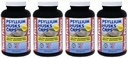 Bouchons de musculation en psylium primaire Yerba - 180 bouchons (paquet de 4) - Supplément en fibre naturelle - Non-OGM Sans gluten