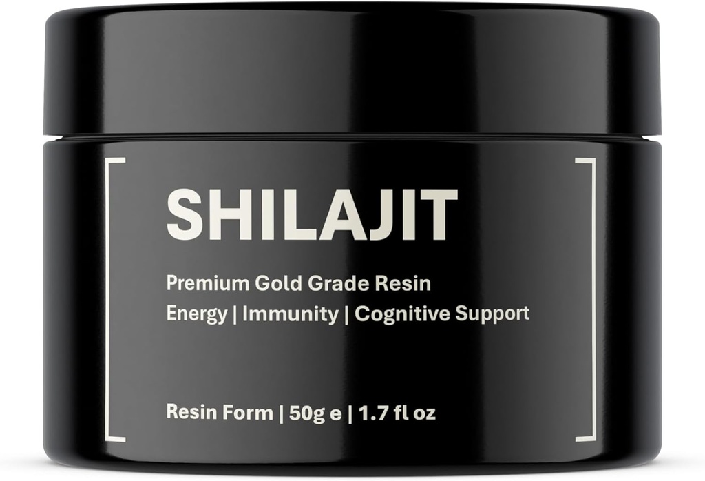 Pure Organic Shilajit Resina | Autentico grado di oro himalayano Harvested 16.000-18.000 ft | 100% puro non filtrato | 85+ Trace Minerals and Fulvic Acid for Energy and Immune Support | Alimentazione di 100 giorni