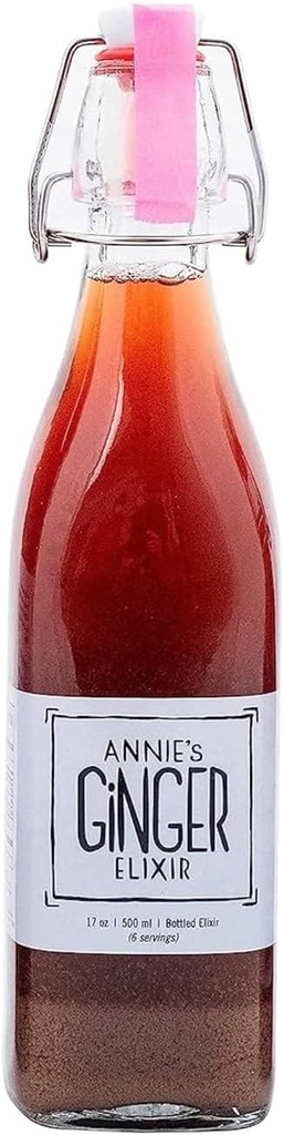 Annie's Ginger Elixir, 17oz 1-Pack, Pure Natural Organic Tonic Ginger Shot, Digestive Cleanse verstärkt Immunabwehr, Täglich Gut Gesundheit und Wellness, Non-GMO Getränke