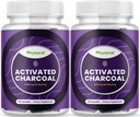 Aktivierte Charcoal Pillen Detox & Cleanse - Reinigung von Kokosnusskapseln mit 1200 mg pro Servierung für Bloating Relief - Active Detoxification Supplement for Body & Gut Health - 90 Count - 2 Pack