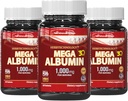 Dr.K&C HNHusa Mega Albumin Protein 1000mg 180 Tablets Healthy Kidney Liver Funzione Benessere Global Health Support Energy Life Balance Supplemento 60tabs 3pk