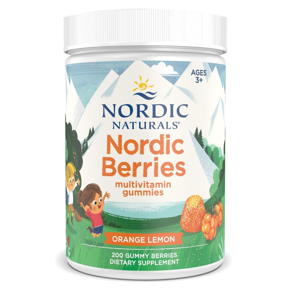 Nordic Naturals Nordic Beeren, Zitrusfrüchte - 200 Gummy Beeren - Toll schmeckende Multivitamin für Alter 3+ - Wachstum, Entwicklung, optimale Wellness - Nicht-GVO, Vegetarier - 50 Portionen