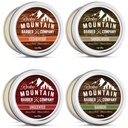 Bart Balm Variety Pack - 4 natürliche Proben (1 oz pro) mit Argan Öl, Shea Butter, Kokosöl & Jojoba Öl - Reich an Vitaminen & Minerals