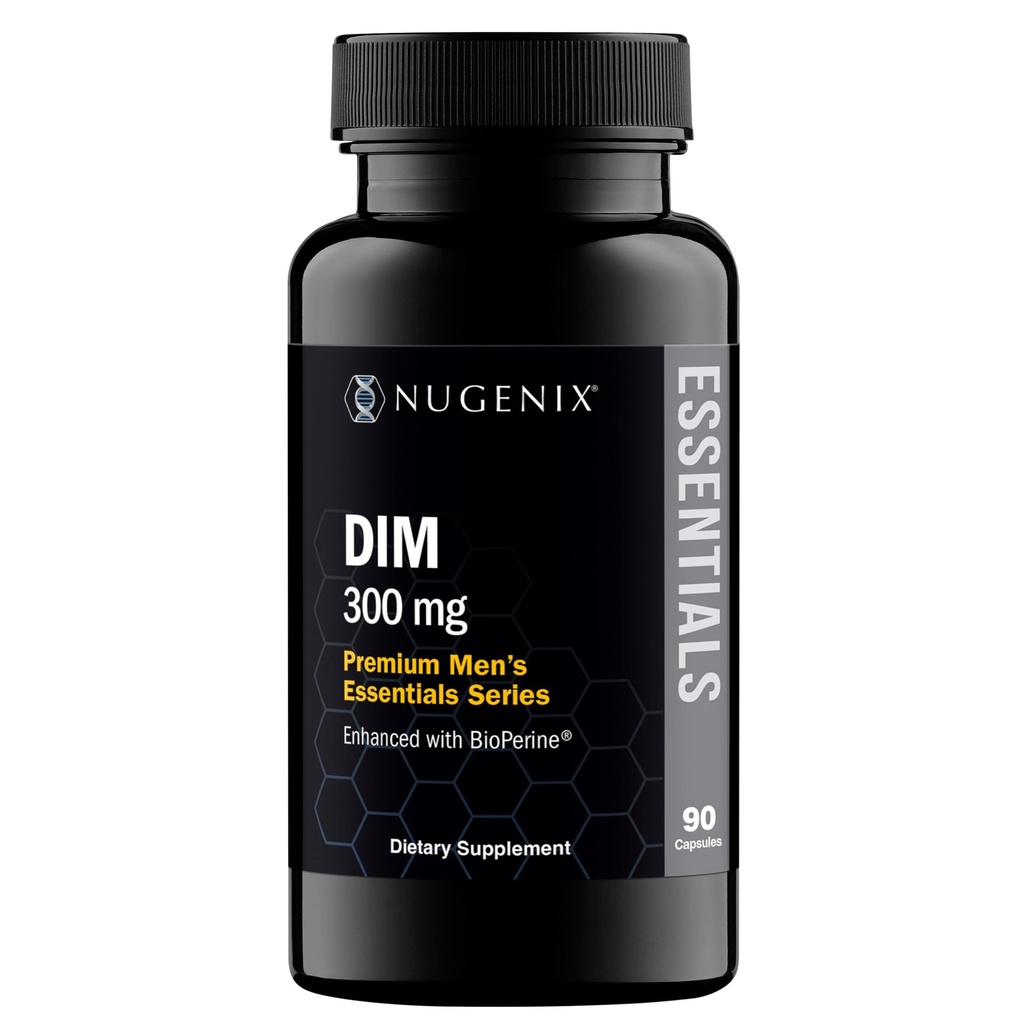 Nugenix Essentials DIM Supplement 305 mg Diindolylmethane & BioPerine for Hormone Balance, 90 Capsules