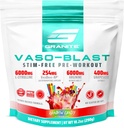 Granite Suppléments Vaso Blast, Rainbow Candy Flavor, Stimulant-Free pré entraînement pour les hommes et les femmes avec extrait de raisin, Arginine Nitrite, et VasoDrive-AP pour Max Pump (20 portions)