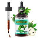 4 Fl Oz Soursop Graviola Blatt Extrakt Flüssigkeit Tropfen - Natrual Guanabana Blätter Tropfen - Organische Soursop Bitter Flüssiges Öl, 98% Absorption, 120ML Große Kapazität