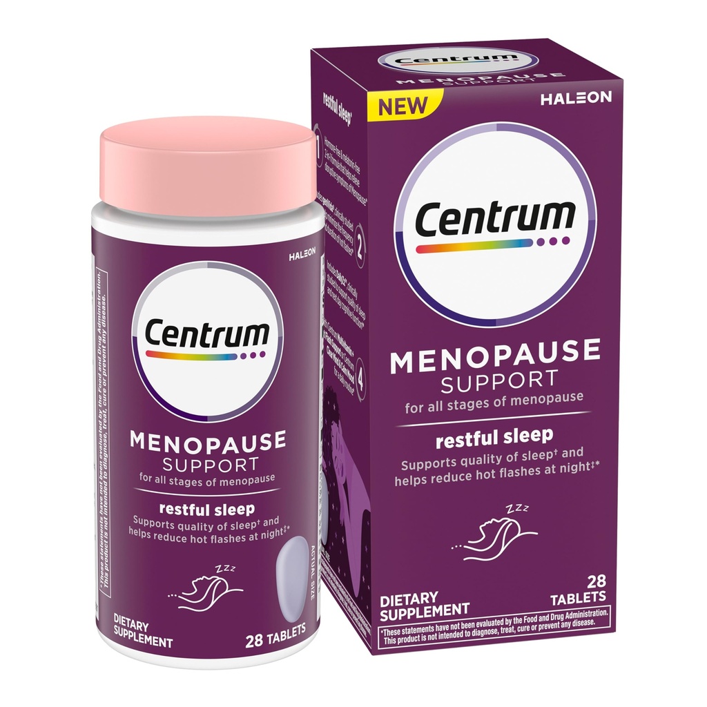 Comprimés de soutien à la ménopause du sommeil, supplément avec DailyZz cliniquement étudié et geniVida, 28 comtes