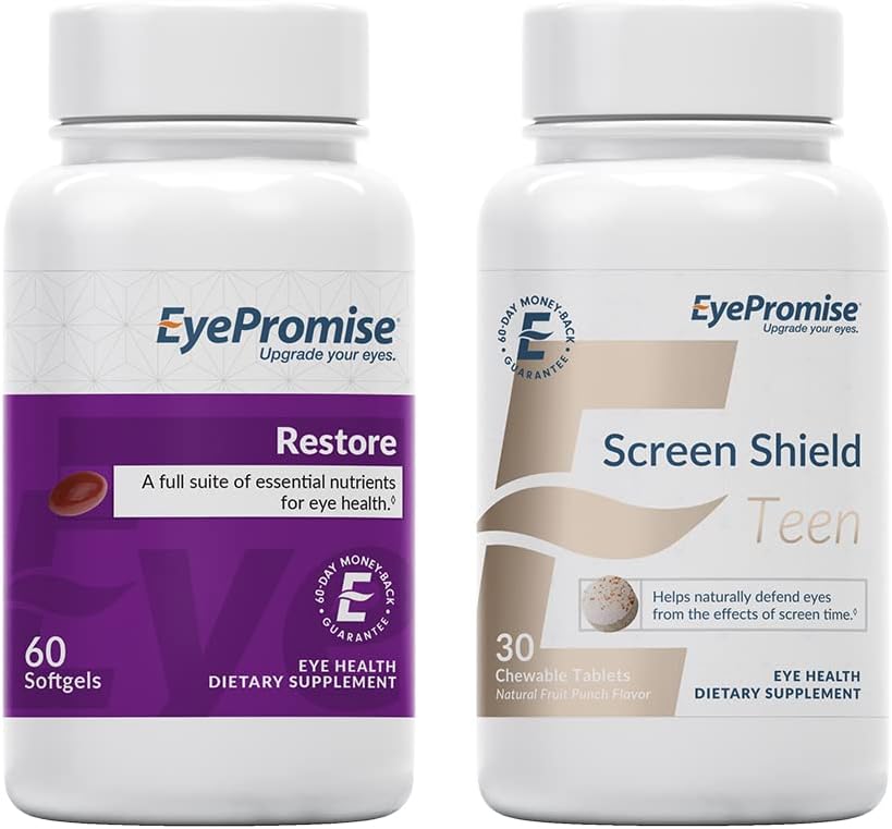 EyePromis Wiederherstellen Macular Health Supplement Screen Shield Teen Kaubares Auge Vitamin