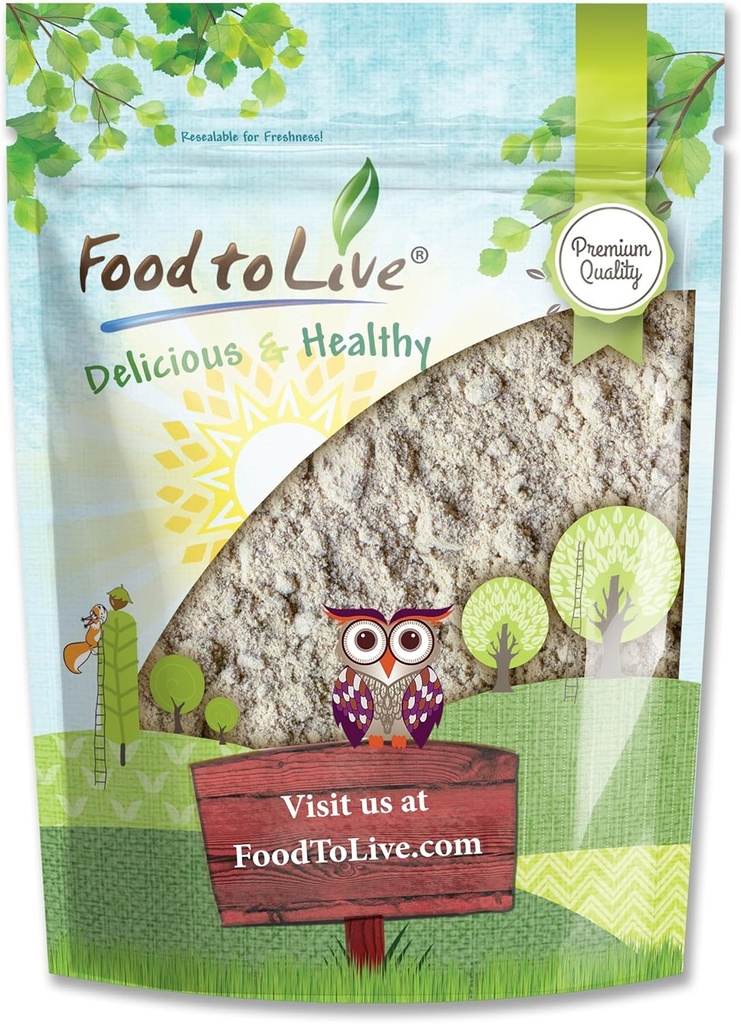 Essen zum Leben - Psyllium Husk Pulver, 1,5 Pfund - Rein, Kosher, Vegan, Keto, Unflavored, Fein gemahlen, Schüttung, Mixes Well, Reich an löslichen Faser