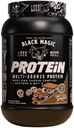 Worldwide Nutrition Bundle Compatible with Black Magic Protein Powder - Multi-Source Protein Whey, Egg & Casein Complex with Enzymes & MCT- 2LB Campfire Smores Flavor with Multi-Purpose Keychain
