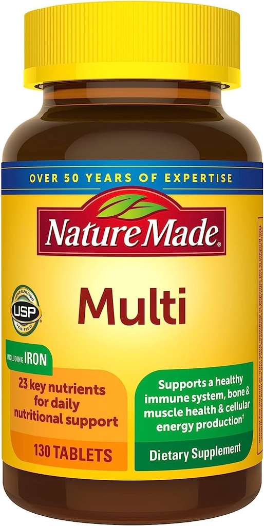 Nature Made Multi Complete Tablets - 130 ct, 2er Pack