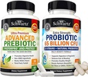 65 miliardi di CFU Daily Probiotic Supplemento (1 mese di fornitura) Plus Advanced Prebiotic Gut Health Supplement (1 mese di fornitura)