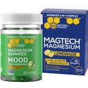 NATURAL STACKS Magtech Magnesium Drink Mix + Mood Magnesium Gummies Bundle - 4 Forme di Magnesio - Salute del cervello, Relax & Stress Support* - 35 Serve