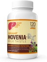 NANOWELL Hovenia-RX Milk Thistle - Liver Support Supplement with 80% Silymarin Milk Thistle Seed Extract - 120 Tablets, 30 Day Supply