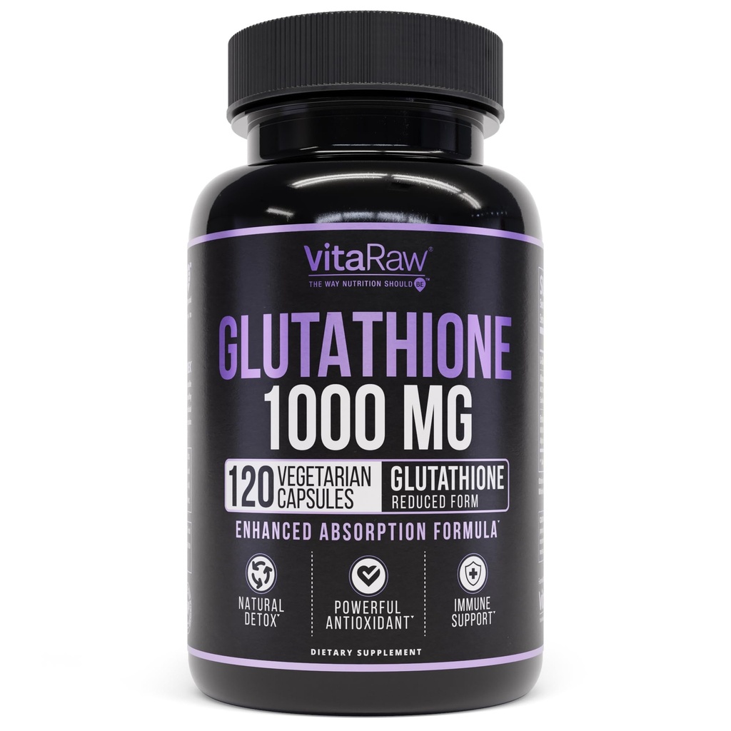 1000mg Glutathione per il supporto immunitario - 100mg Absorption Complex - Integratore Liposomico Glutathione Ridotto con Acido Alfa Lipoico - Booster del cervello, Pelle di Glowing, Supporto per fegato