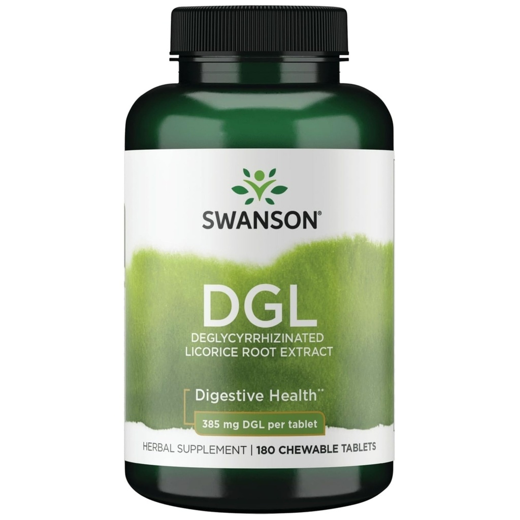 Swanson Dgl (Licorice) 385 Milligrammes 180 Chwbls