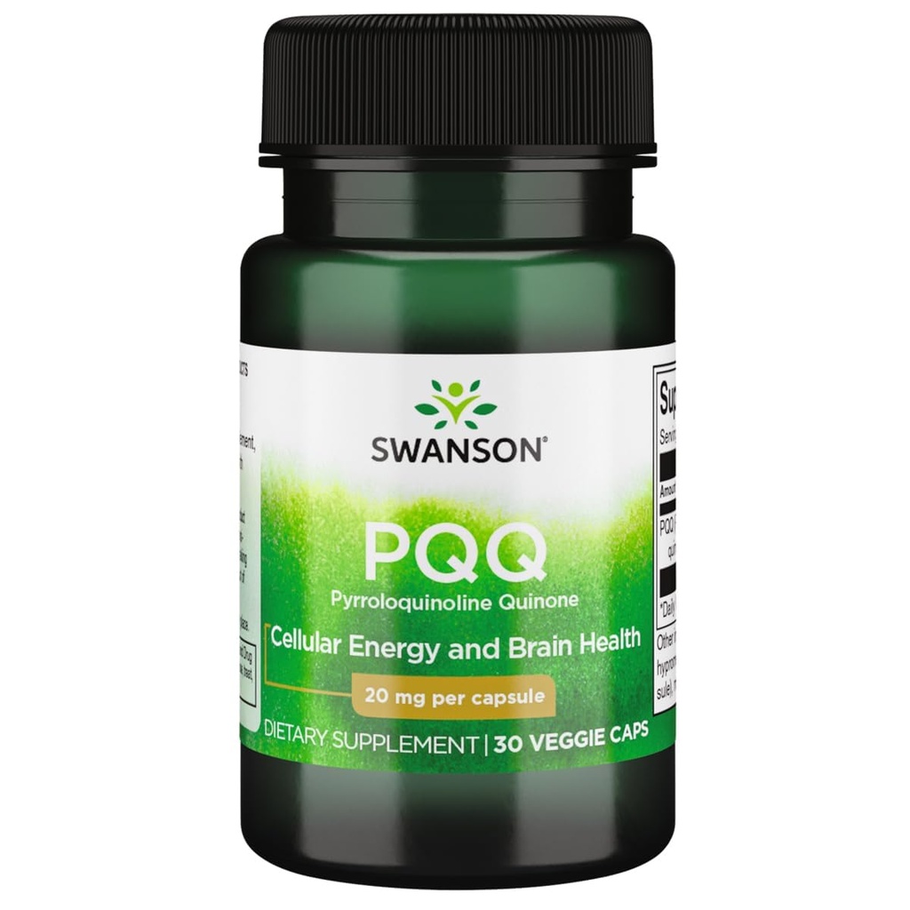 Swanson Pqq Pyrroloquinoline Quinone 20 Milligrammi 30 capsule di veg