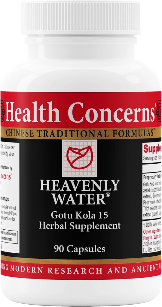 Preoccupazioni di salute Acqua Celeste – Ciclo mestruale & PMS Rilievo per le donne – Supporto di menopausa – Equilibrio ormonale – Gotu Kola & Chaste Tree Berry Herbal Supplement – Medicina cinese – 90 capsule