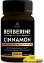 Berberine Supplement with Ceylon Cinnamon | Berberine HCL 1,200mg Plus Ceylon Cinnamon from Sri Lanka for Heart Health, Weight Loss & Immune Support | Non-GMO, Lab Tested, Zero Fillers | 120ct.