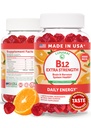 Lunakai Extra Strength 3000mcg Vitamin B12 Gummis - USA Made, Delicious Daily Energy & Metabolism Support - Vegan B12 Methylcobalamin Supplement 60ct
