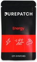 Pure Patch Energy Patch – Plant-Based Vegan Topical Patch – Caféine – CoQ10 – Acides aminés – Electrolytes – Non-ingérable – Résistant à l'eau – Douce sur la peau – Sans gluten – Fabriqué aux États-Unis – 6 Patches
