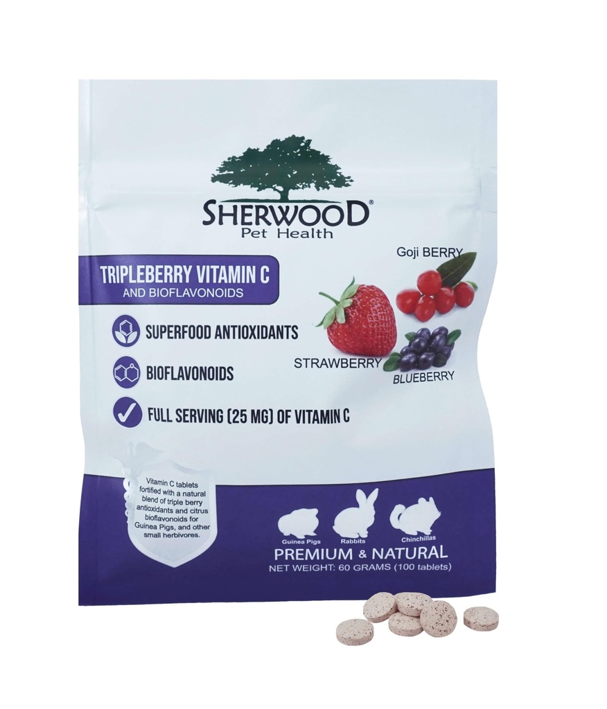 Vitamina C e Bioflavonoidi di Sherwood Pet Health (100 compresse - 60 grammi)